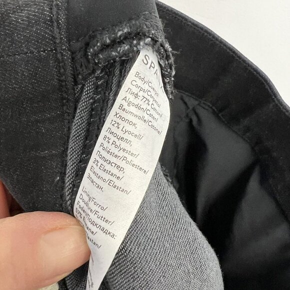 Spanx Women’s Distressed Ankle Skinny Jeans in Vintage Black Sz Medium 20213R - Picture 11 of 12